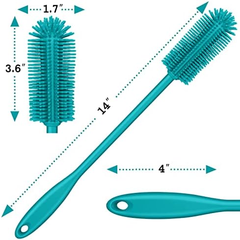 Silicone Bottle Brush, Long Handle Bottle Cleaner Brush - Image 5