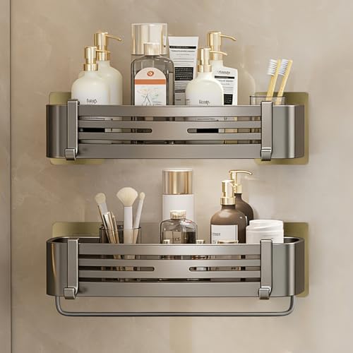 Shower Caddy, Adhesive Bathroom Shower Corner Organizer Shelves by Fafua