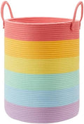 60L Rainbow Laundry Basket Hamper by MOJOSCEND