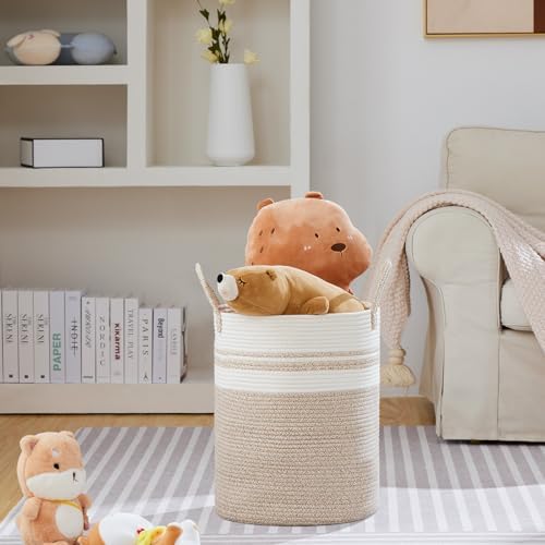 VIPOSCO 53L Tall Woven Laundry Basket Hamper - Image 2