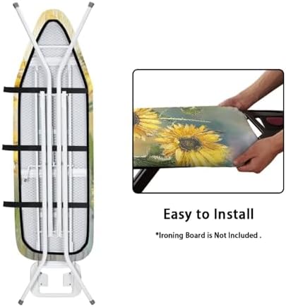 Sunflower Ironing Board Cover and Pad Extra Thick Heavy Duty Padded 3 Layers - Image 5