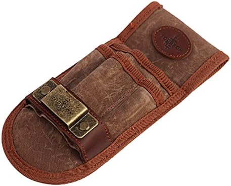 TOURBON Canvas Tool Pouch Belt Tape Measure Plier Wrench Pencils Holder - Image 3