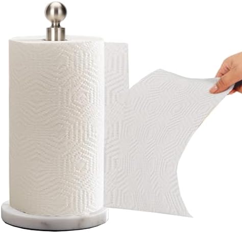 Paper Towel Holder Countertop, Standing Paper Towel Roll Holder by Kalitro