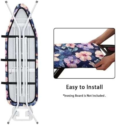 Hibiscus Butterfly Printed Ironing Board Cover Household Iron Board Covers - Image 4