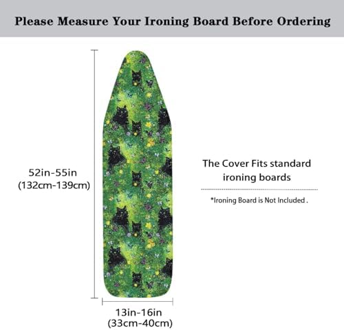 Cat Print Iron Cover for Ironing Board, Scorch Resistant Ironing Board Cover - Image 5
