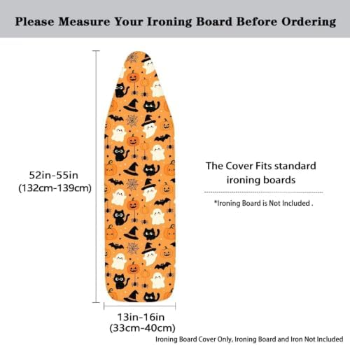 Ghost Heavy Duty Ironing Board Cover and Pad Thick Stain Resistant Padding - Image 5