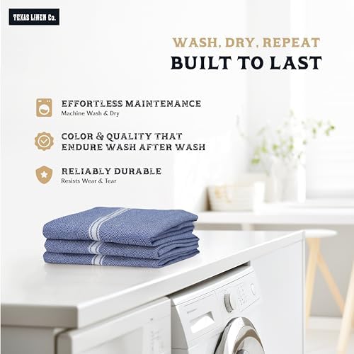 TEXAS LINEN CO. Cotton Kitchen Towels 6 Pack - Image 5