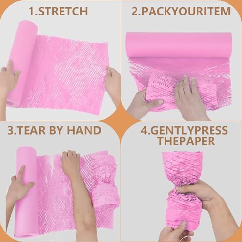 Honeycomb Packing Paper, Recyclable Moving Supplies Bubble Packing Wrap - Image 5
