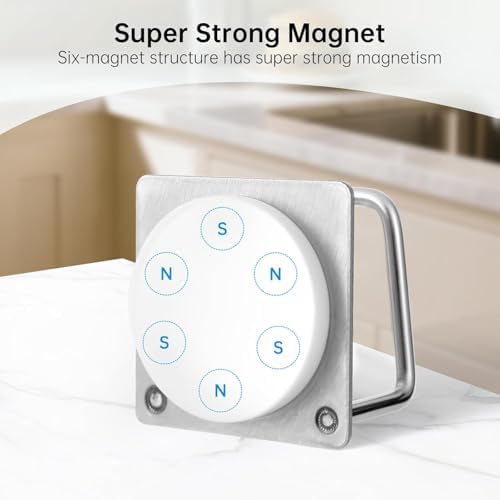Magnetic Sponge Holder for Kitchen Sink, Strong Magnetic Stainless Steel - Image 2