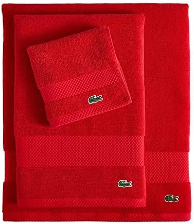 Lacoste Heritage 100% Supima Cotton Hand Towel 16" x 30", Formula 1 | Highly - Image 3
