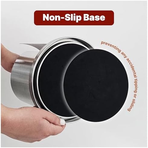 Stainless Steel Paper Towel Holder Countertop, Modern Covered Design, Weighted - Image 4