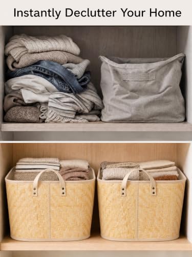 BROWNLILY Oversized Storage Baskets Laundry Hampers - Image 5