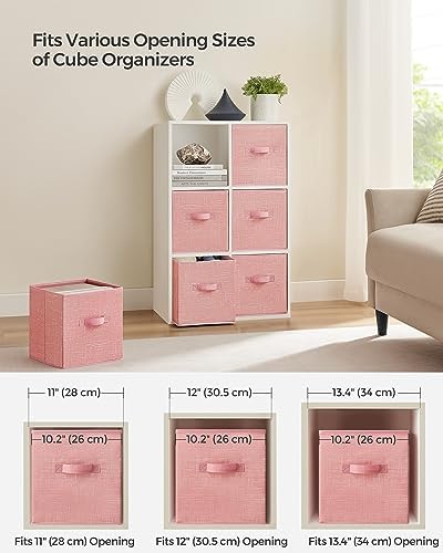 SONGMICS Storage Cubes, 11-Inch Foldable Closet Organizers - Image 5