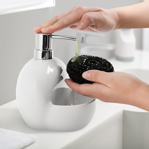 RQYIXI Round Ceramic Dish Soap Dispenser - Image 7