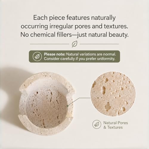 Travertine Sponge Holder, High-Low Airflow Stone Sink Caddy - Image 5