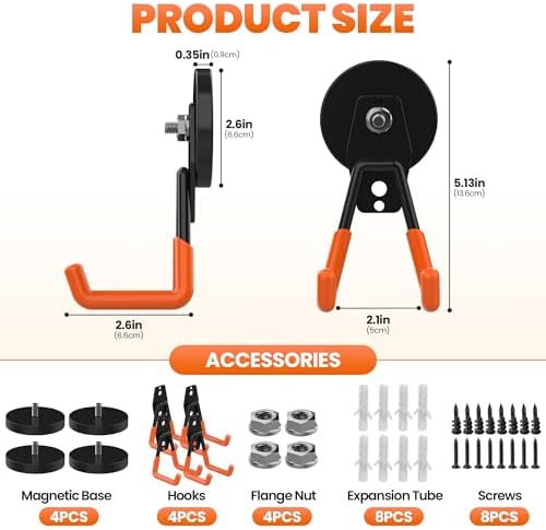Extra Large Heavy Duty Magnetic Hooks, Large Strong Magnet Hooks, Industrial - Image 2