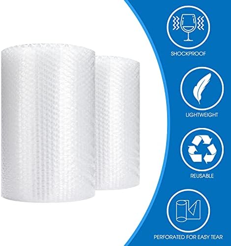 Bubble Cushioning Wrap Roll, Sumono 12 Inch x 72 Feet Total Bubble Roll - Image 2