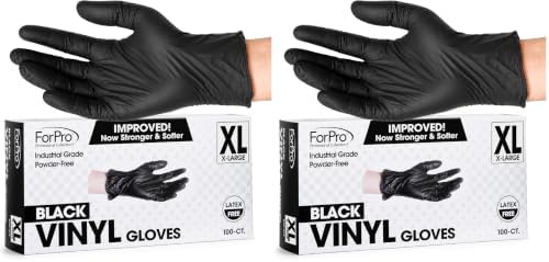 ForPro Disposable Vinyl Gloves, Industrial Grade, Powder & Latex Free, by ForPro+Professional+Collection