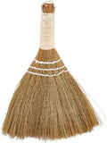 GORGECRAFT 11 Inch Small Whisk Brush Broom Grass Natural Handle Bamboo by GORGECRAFT