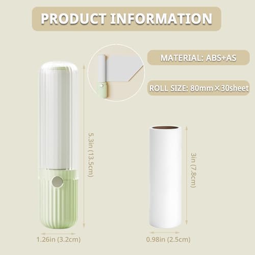 Compact Lint Remover with 150 Sheets, 1 Roller & 4 Refills - Image 2