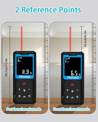 Laser Measuring Tool, 165Ft Digital Laser Measurement 6.5Ft Measuring Tape - Image 2