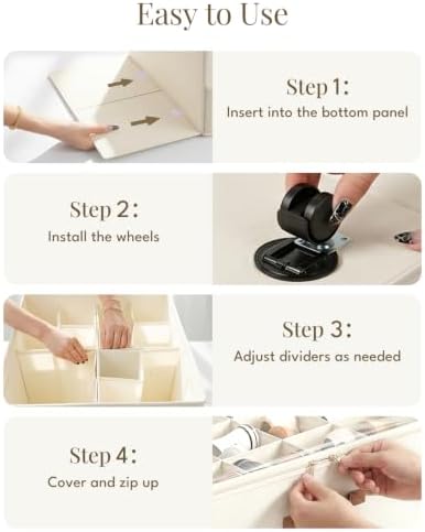 Shoe Organizer for Closet with Wheels - Image 7