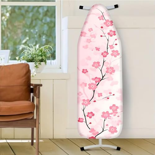 Nuxovilar Pink Cherry Blossom Ironing Board Cover 15x54 Polyester - Image 2