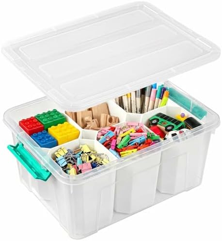 EOENVIVS Clear Storage Boxes by EasyCozyHomey