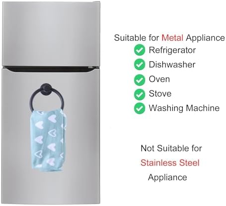 Magnetic Towel Holder for Refrigerator Kitchen Towel Ring Hook - Image 7