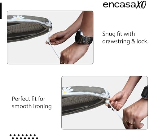 Encasa XO Ironing Board Cover and Pad, Thick Felt 54"x15" - Image 4