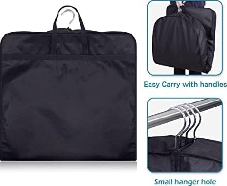 KIMBORA 54" Suit Bags for Closet Storage and Travel, Gusseted Hanging Garment - Image 4