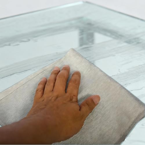 Microfiber Glass Cleaning and Polishing Cloth, Lint Free, 15.7 x 15.7 Inch - Image 3