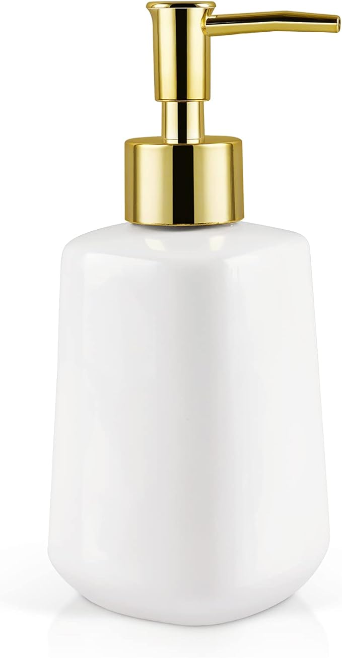 14OZ Dish Soap Dispenser, Hand Soap Dispenser Ceramic Bottle | Pump Dispenser by Natheeph