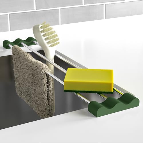 Tomorotec Adjustable Over-The-Sink Kitchen Rack, Army Green by Tomorotec