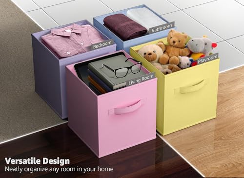 Sorbus 11 Inch Fabric Storage Cubes - Image 5