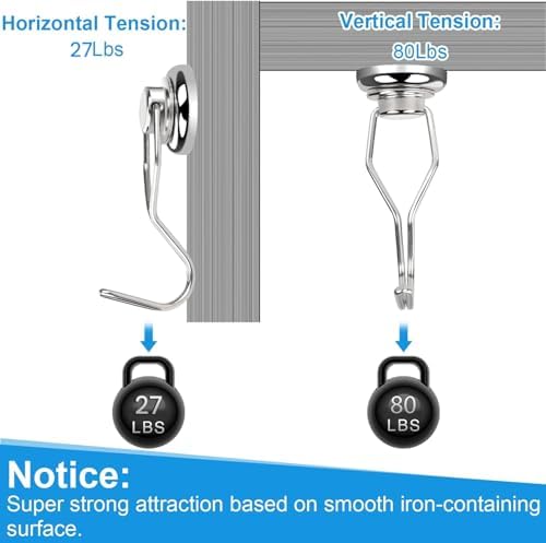 E BAVITE Swivel Swing Magnetic Hooks 80LBS Heavy Duty Magnet Hook - Image 3