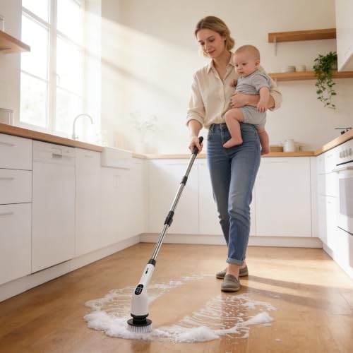 Electric Spin Scrubber, Cordless Cleaning Brush - Image 7