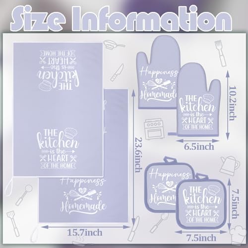 Sratte 6 Pcs Kitchen Decor Accessories Set, Dreamy Purple - Image 4