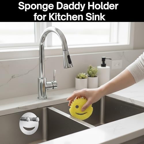 Scrub Daddy Caddy Organizer for Kitchen Sink & Bathroom – Scrub Mommy & Sponge - Image 2