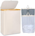 IEGrow Laundry Hamper with Lid, 150L Laundry Basket with 2 Mesh Bags by iEGrow