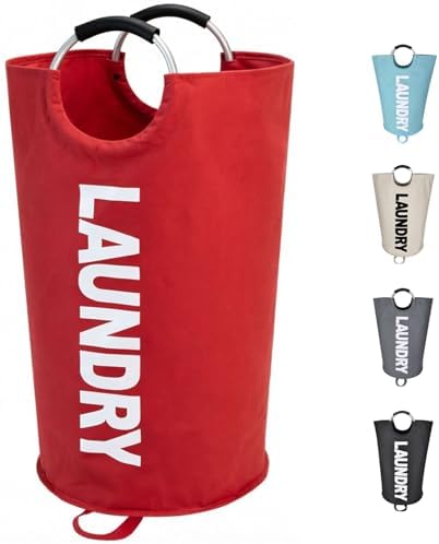 Maxsilan 90L Large Laundry Basket Bag, Collapsible Tall Hamper by Maxsilan