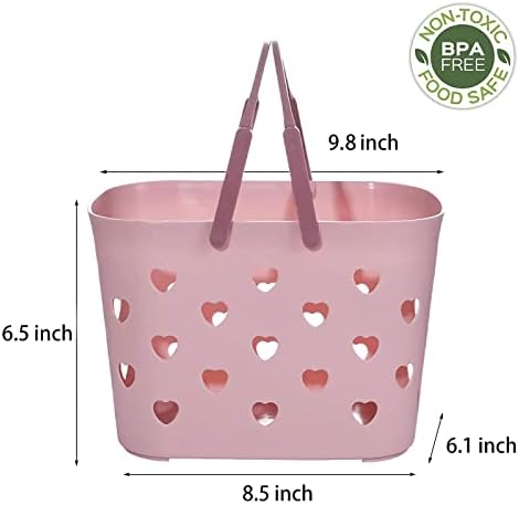 Portable Shower Caddy with Handle Plastic Shower Basket Organizer - Image 6