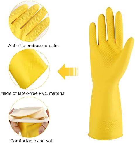 Rubber cleaning gloves 3 or 6 Pairs - Image 3
