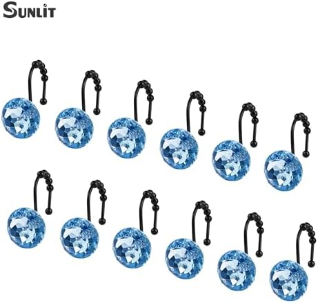 Sunlit Luxury Design Round Blue Diamond Crystal Gem Bling - Image 3
