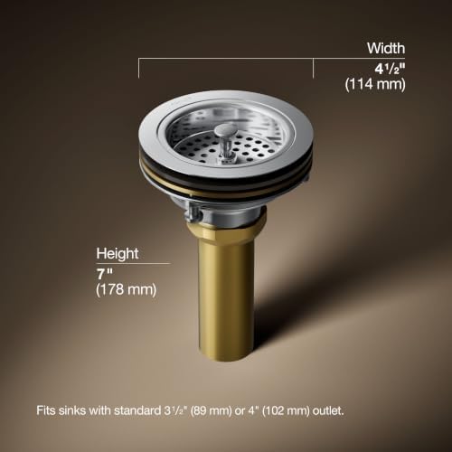 KOHLER K-8801-CP Duostrainer Sink Strainer - Image 3