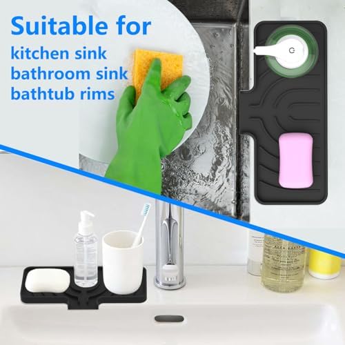 Sponge Holder for Kitchen Sink, Dish Sponge Holder Soap Tray - Image 7