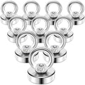 DIYMAG Magnetic Hooks with Countersunk Hole Eyebolt 40LBS 10 Pack by DIYMAG