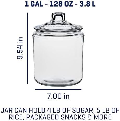 Anchor Hocking Heritage Hill 1 Gallon Glass Jar - Image 2