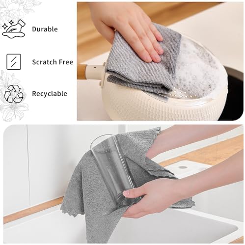 80 Pack Microfiber Cleaning Cloth Roll, Lint Free Rags & Tear Away Reusable - Image 2