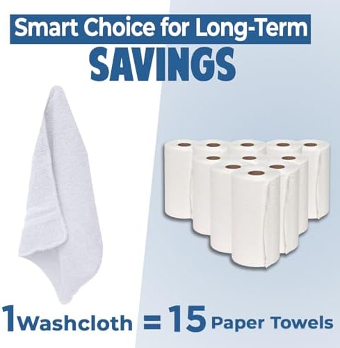 DAN RIVER 10 Pack Wash Cloths for Showering - Image 7